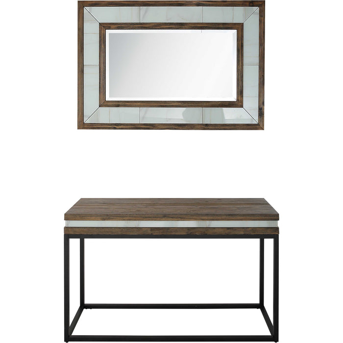 Frame Console Table (Set of 2) - Brown And Black