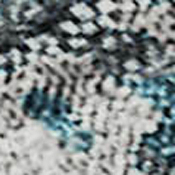 9' X 12' Copper Abstract Washable Area Rug With UV Protection - Teal