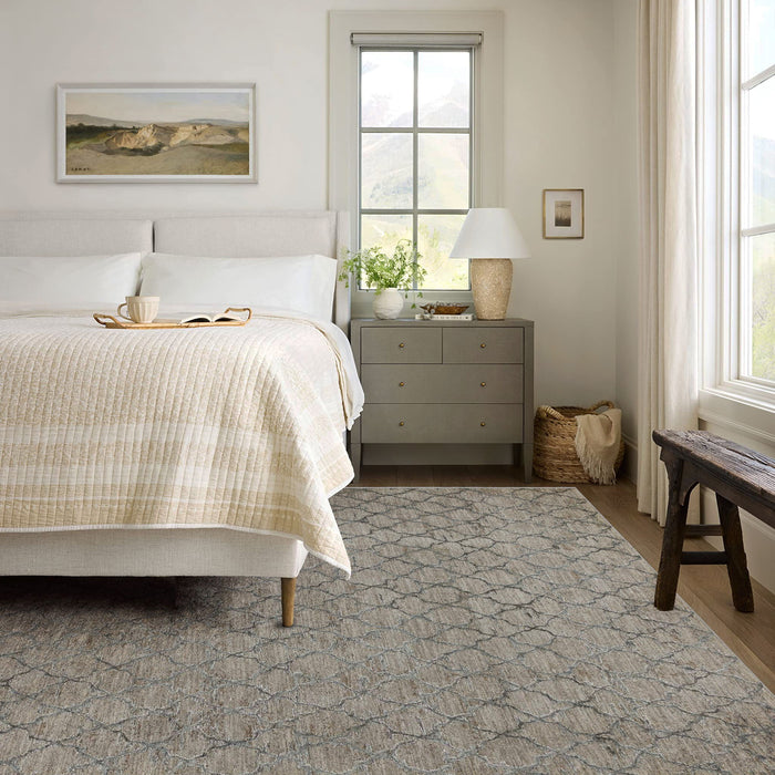 8' x 10' Moroccan Stain Resistant Area Rug - Beige
