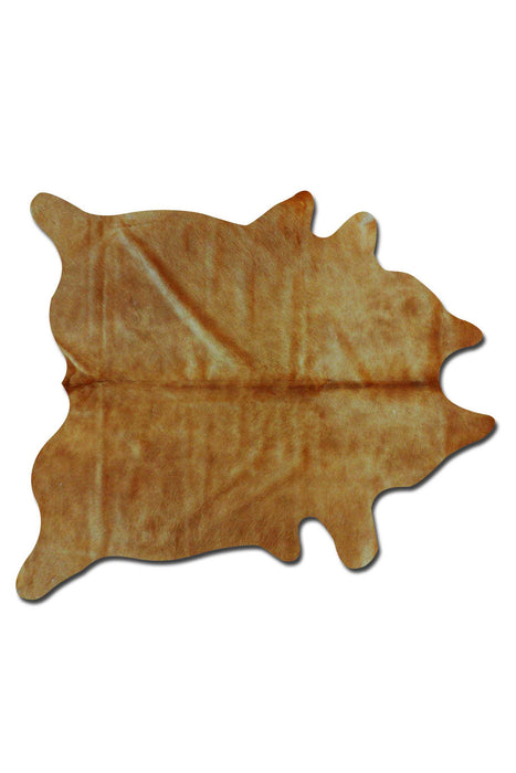 6' x 7' Exotic Cowhide Area Rug - Golden Honey