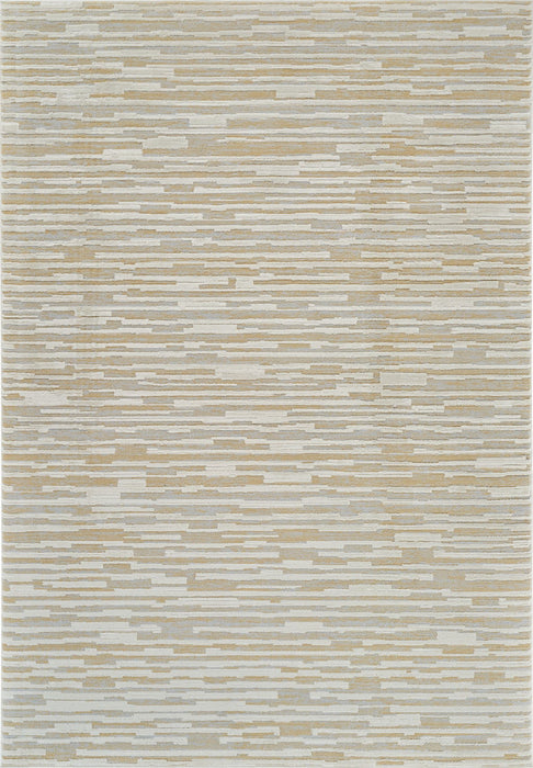 8' x 11' Modern Abstract Distressed Area Rug - Beige And Light Brown