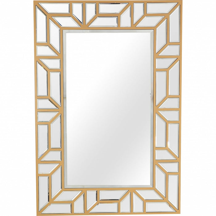 45" Framed Accent Mirror - Gold