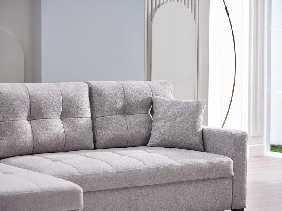 Bellona Mocca Sectional Extra Chaise Part 1 Piece