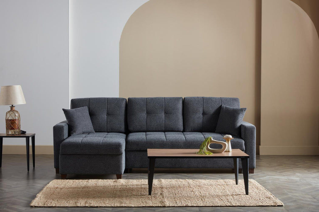 Bellona Mocca Sectional Extra Chaise Part 1 Piece