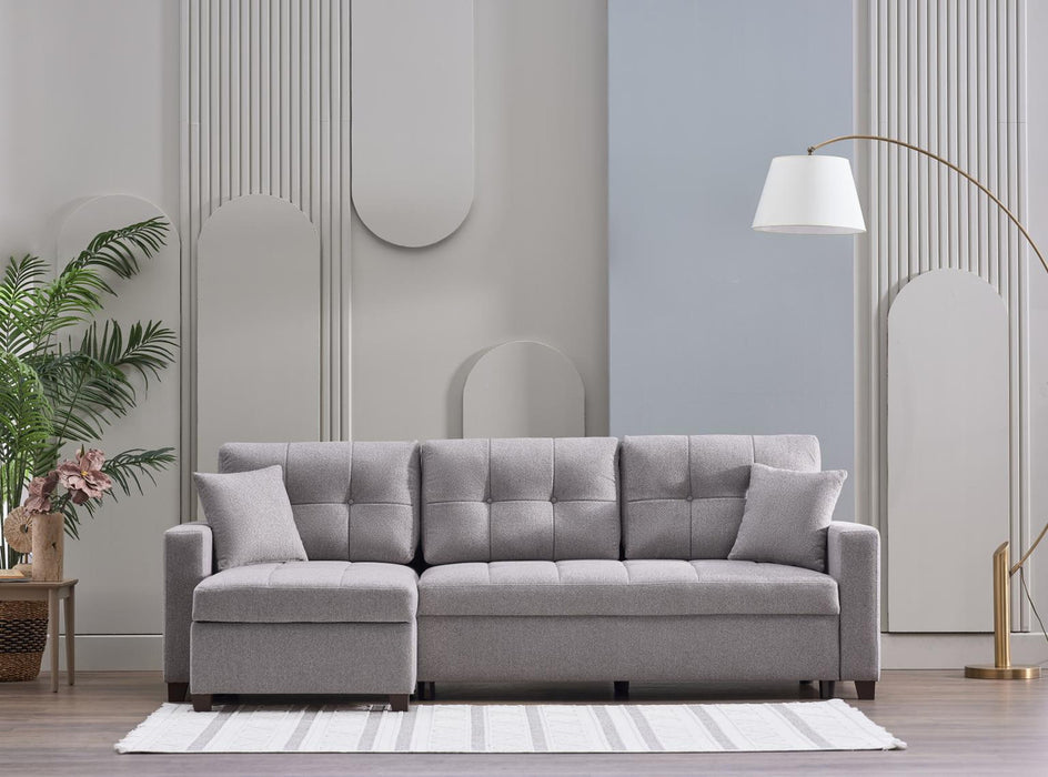 Bellona Mocca Sectional Extra Chaise Part 1 Piece