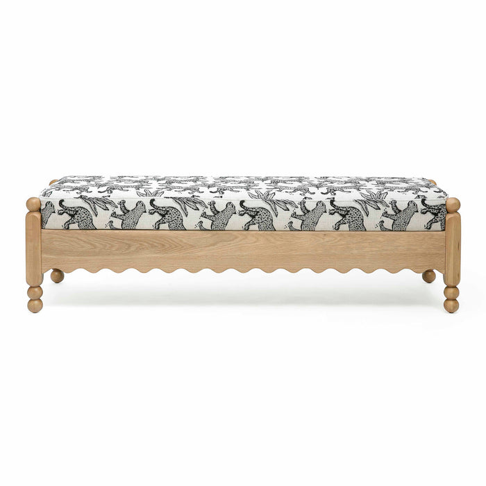 Thelma - Leopard Jacquard Bench