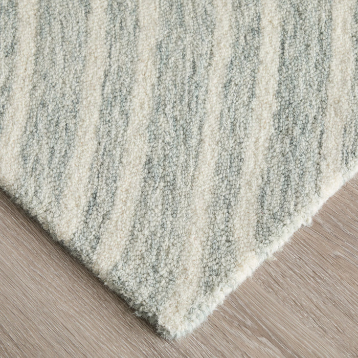 9' X 12' Wool Abstract Hand Tufted Area Rug (722362) - Gray / Ivory