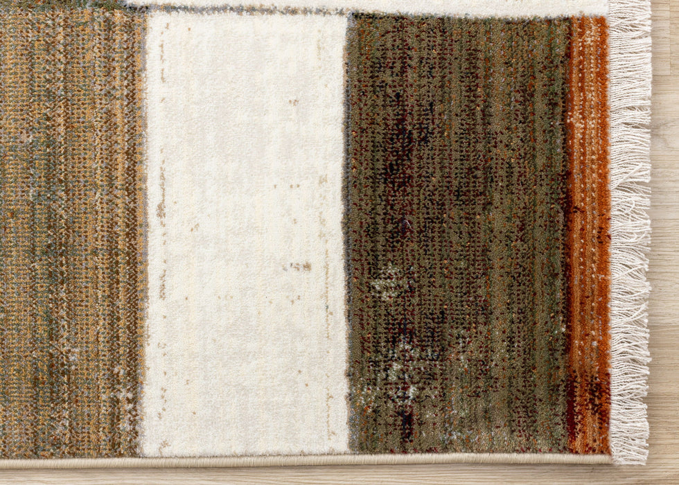 8' X 10' Geometric Area Rug (661344) - Beige / Orange / Brown