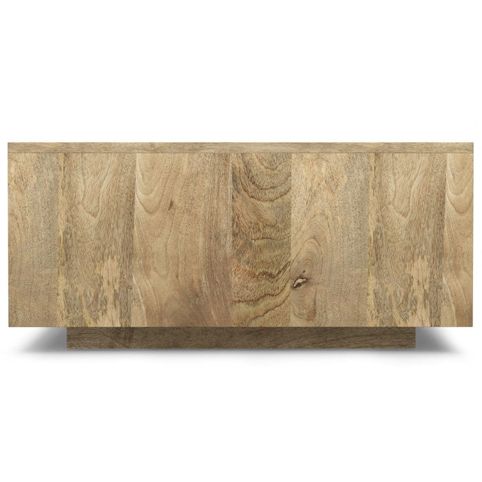 Solid Wood Square Solid Wood Coffee Table - Natural