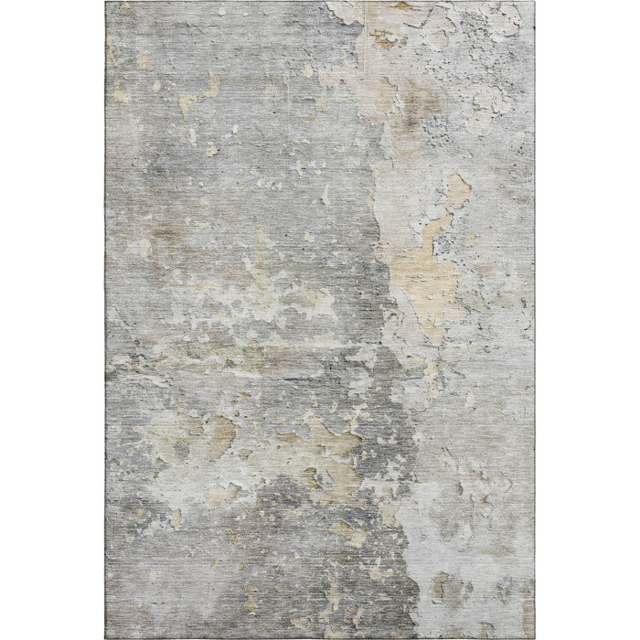 10' X 14' Abstract Washable Area Rug With UV Protection (692196) - Gray / Beige / Tan