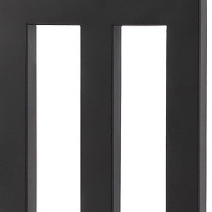 Metal USB Table Lamp With White Shade - Black