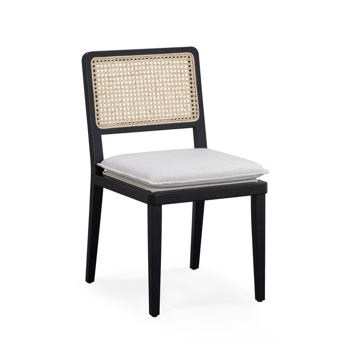 Tassina - Upcycled Performance Linen Dining Chair - Cream