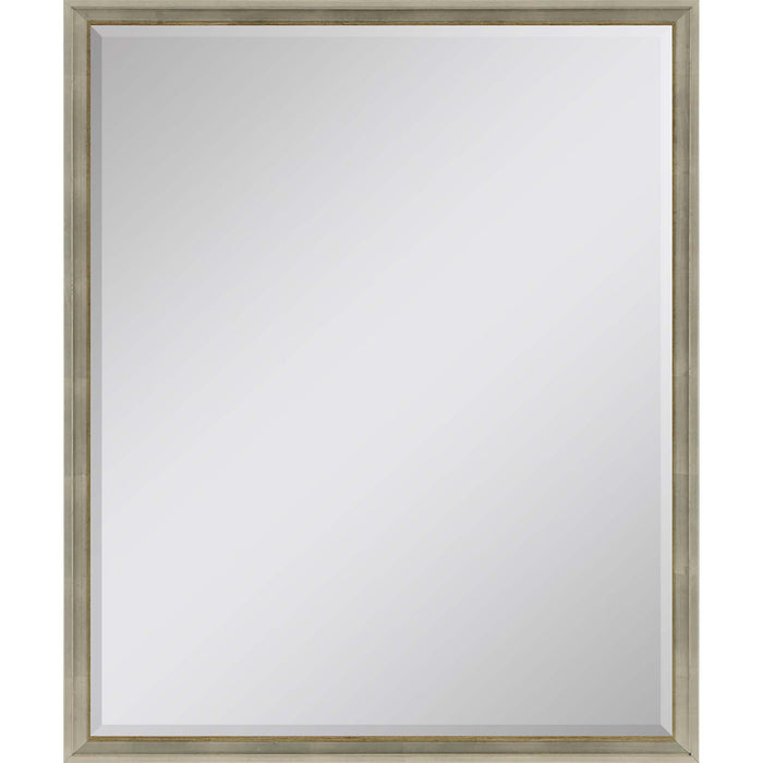 30'' Wood Accent Mirror - Silver