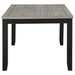 Elodie 5-piece rectangular extension leaf dining set in grey and black with table and six matching chairs, modern furniture by CoasterEveryday
