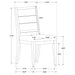 Grey and black Elodie 5-piece rectangular extension leaf dining set with chairs, modern furniture by CoasterEveryday.