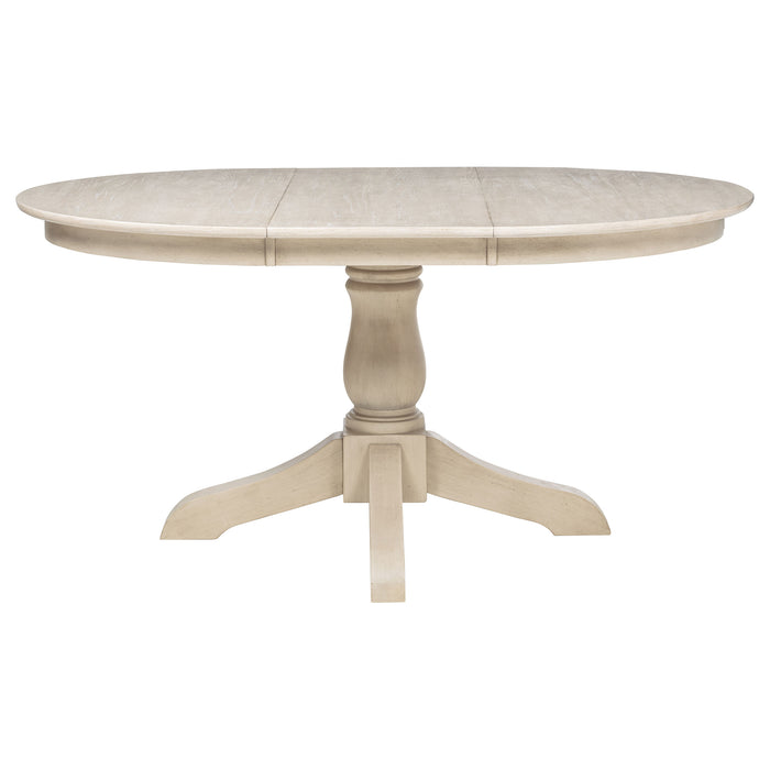 Orrison 5-piece Oval 62-inch Extension Leaf Dining Set Linen