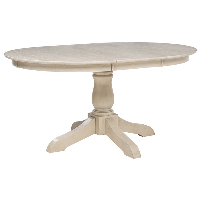 Orrison 7-piece Oval 62-inch Extension Leaf Dining Set Linen