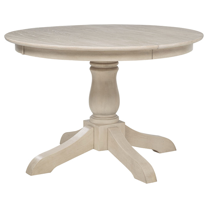 Orrison 7-piece Oval 62-inch Extension Leaf Dining Set Linen