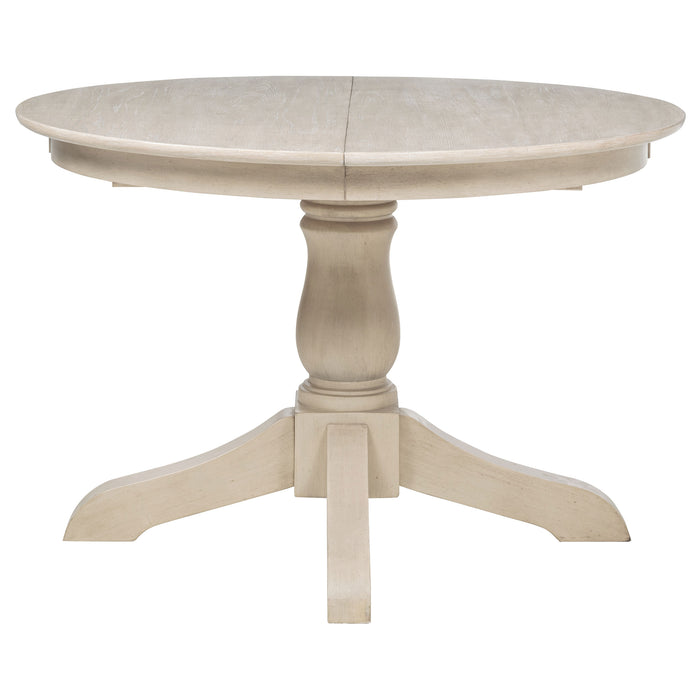 Orrison 7-piece Oval 62-inch Extension Leaf Dining Set Linen