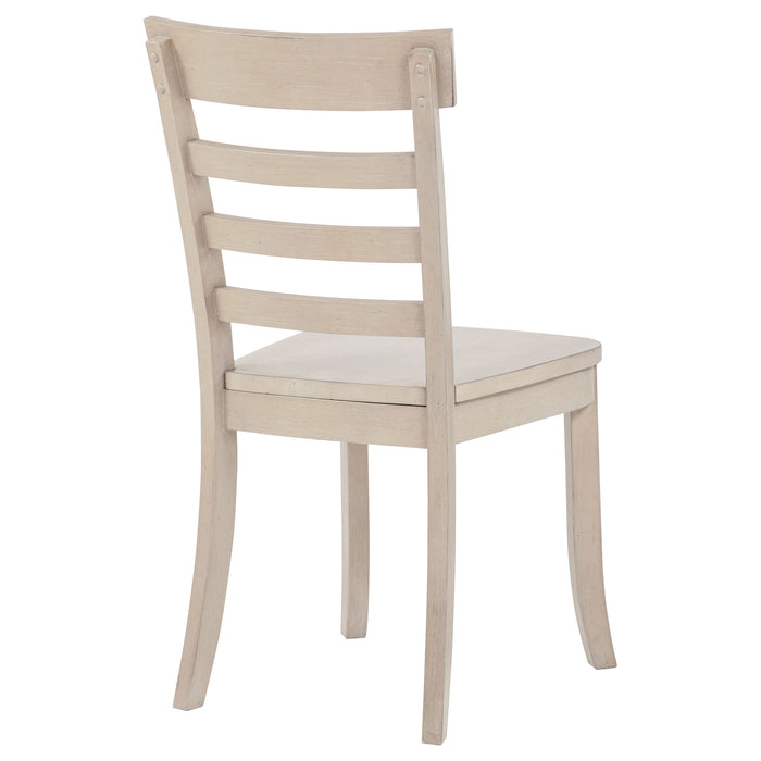Orrison Ladder Back Dining Side Chair Linen (Set of 2)