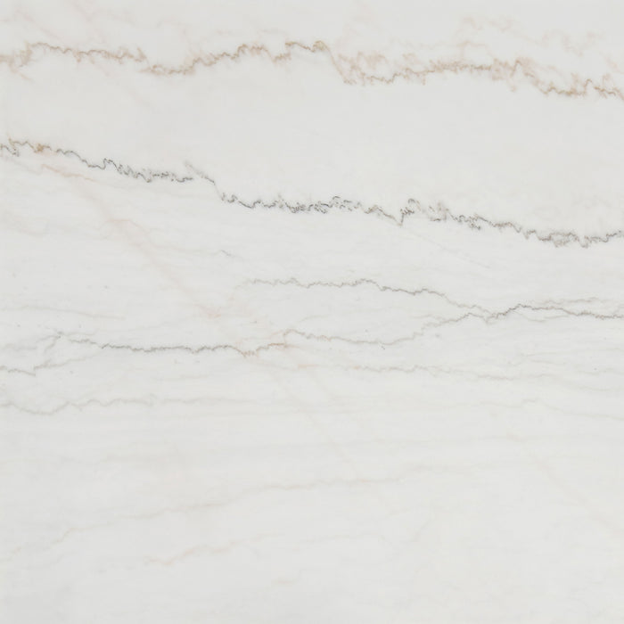 Averill 72-inch Rectangular White Marble Top Dining Table Coffee Bean