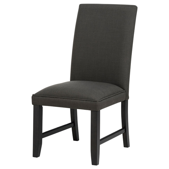 Berning Fabric Upholstered Parson Side Chair Charcoal (Set of 2)
