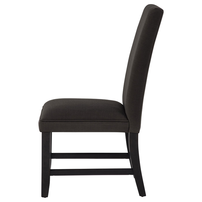 Berning Fabric Upholstered Parson Side Chair Charcoal (Set of 2)
