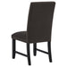 CoasterEveryday Berning charcoal fabric upholstered parson side chair, set of 2