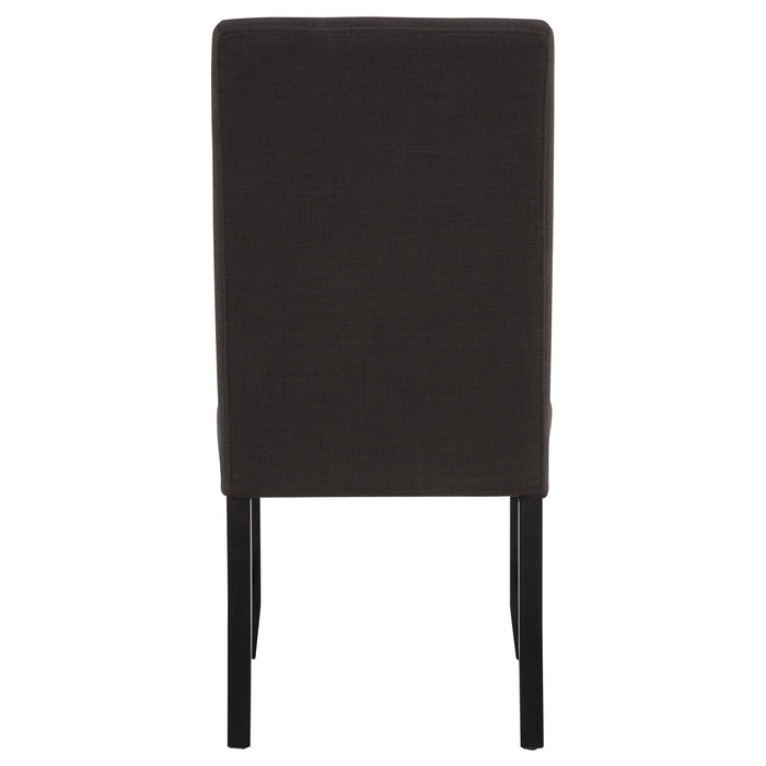 Berning Fabric Upholstered Parson Side Chair Charcoal (Set of 2)