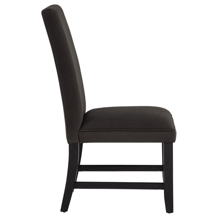 Berning Fabric Upholstered Parson Side Chair Charcoal (Set of 2)