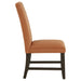 Berning salmon orange fabric upholstered parson side chairs by CoasterEveryday, set of 2