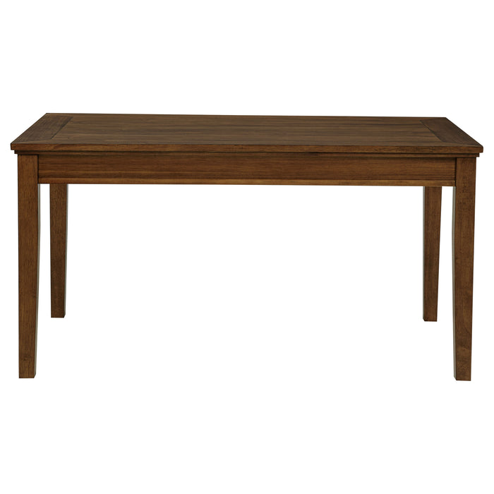 Atwood Rectangular Wood Dining Table Warm Brown