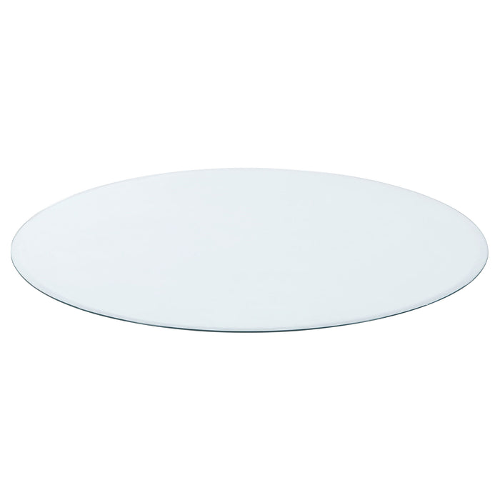 Paxton 5-piece Round Glass Top Counter Height Dining Set Beige