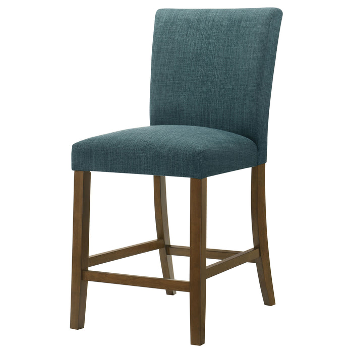 Paxton Upholstered Counter Height Dining Chair Teal Blue (Set of 2)
