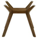 Brown Paxton square wood dining table base by CoasterEveryday, showing sturdy wooden construction with a modern design.