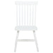 Andrews 5-piece round dining table set by CoasterEveryday featuring light ash wood table with white chairs