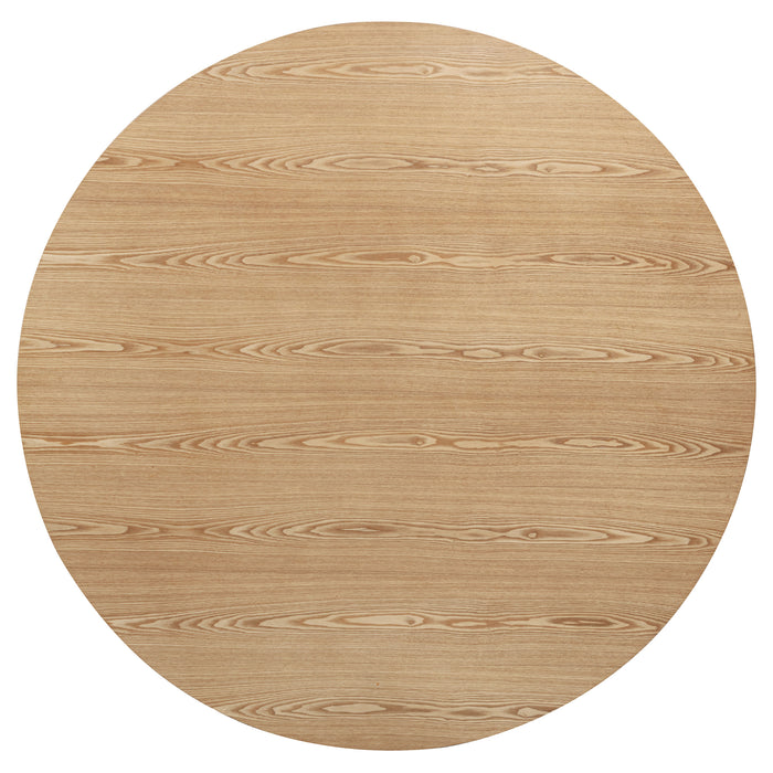 Andrews 5-piece Round Wood Dining Room Table Set Light Ash