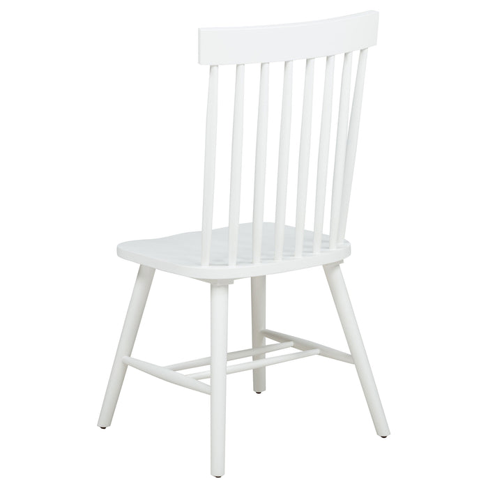 Andrews 7-piece Rectangular Dining Set Light Ash and White