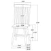 Andrews 7-piece dining set by CoasterEveryday with light ash table and white chairs