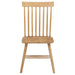 Andrews 7-piece dining set by CoasterEveryday with light ash chairs and white table finish