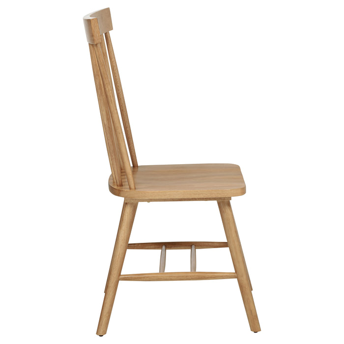 Andrews Windsor Spindle Back Dining Side Chair Light Ash (Set of 2)