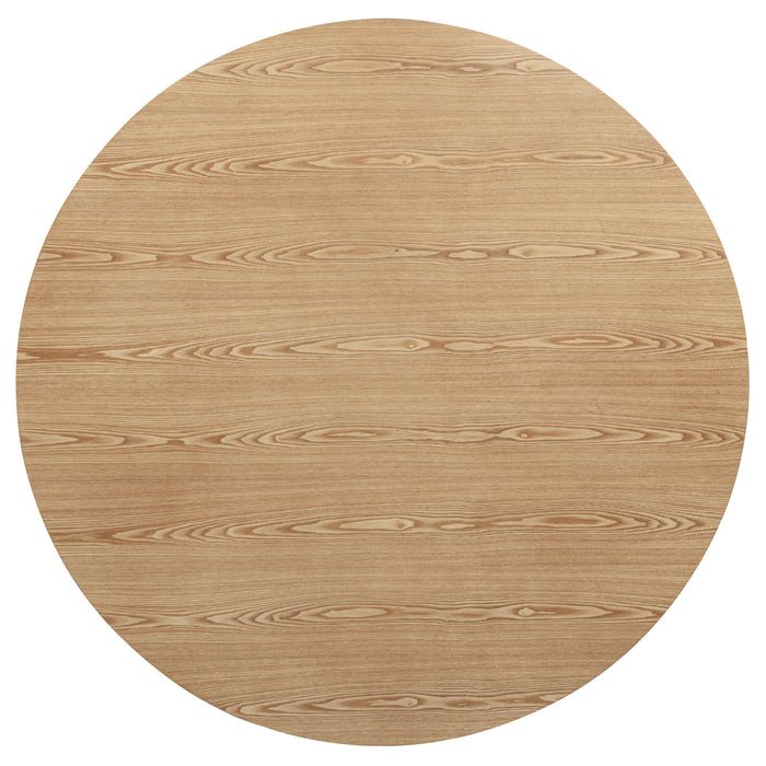 Andrews 5-piece Round Counter Dining Set Light Ash and Black