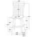 CoasterEveryday Andrews 5-piece round counter dining set with light ash and white finish, includes table and stools on a modern kitchen setting.