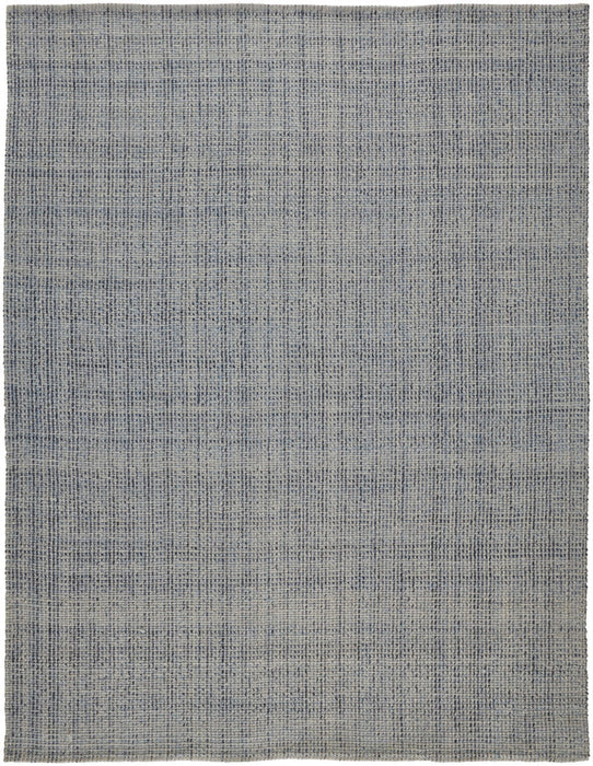 10' x 14' Hand Woven Area Rug - Tan And Blue