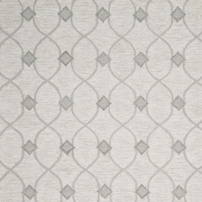 9' x 12' Wool Hand Tufted Area Rug - Ivory