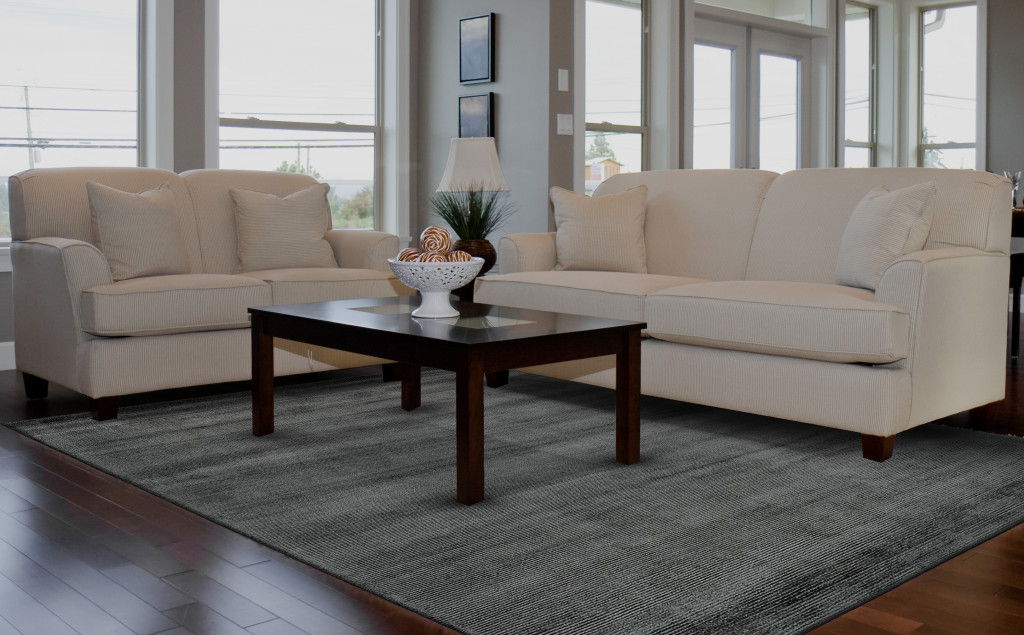 5' x 8' Hand Woven Area Rug - Black And Gray