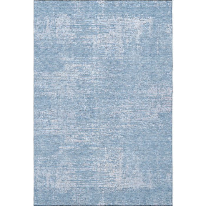 10' X 14' Abstract Washable Area Rug With UV Protection (667120) - Blue / Ivory