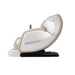 Giga Titan 4D Advent massage chair in taupe with intelligent control panel and padded armrests, designed for full-body relaxation.