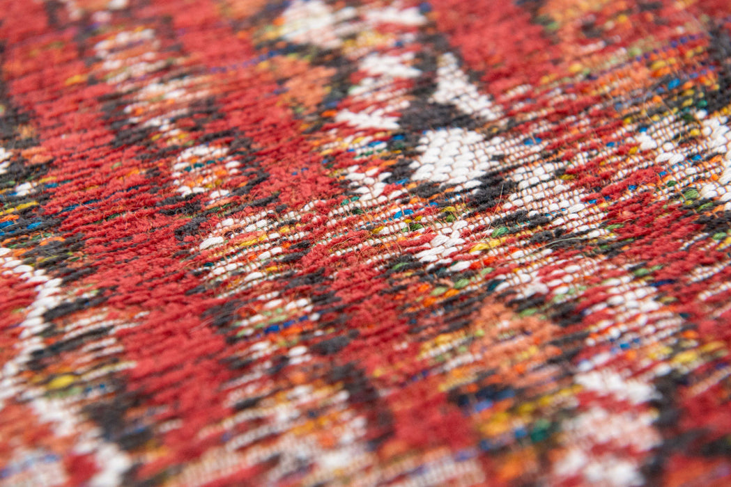 7' x 9' Oriental Non Skid Area Rug - Red And Gray