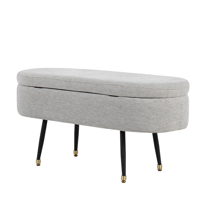 Harvey - Storage Bench - Gray